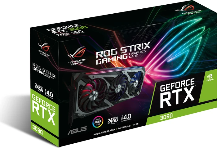 ASUS ROG Strix GeForce RTX 3090, ROG-STRIX-RTX3090-24G-GAMING, 24GB GDDR6X, 2x HDMI, 3x DP