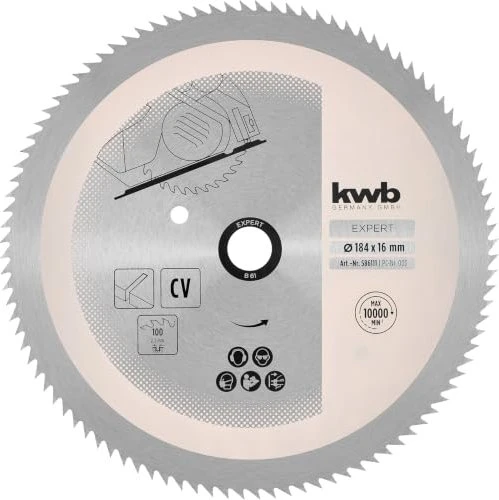 kwb B61 Kreissägeblatt 100Z, 184x1.4x16mm, 1 Stück