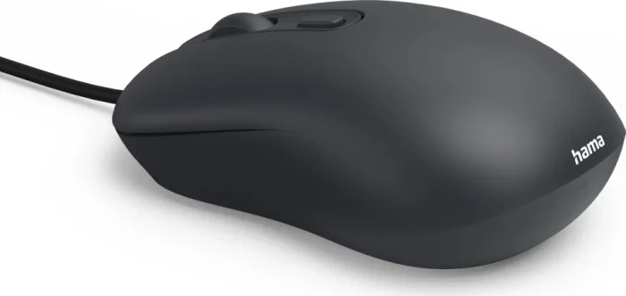 Hama CM-200 Silent 4-Button Mouse schwarz, USB