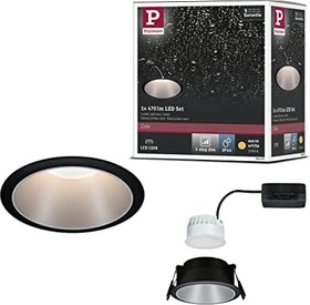 Paulmann Cole Coin LED 6W Einbauleuchte schwarz