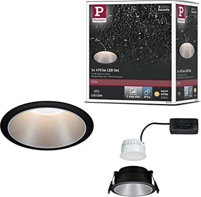 Paulmann Cole Coin LED 6W Einbauleuchte schwarz