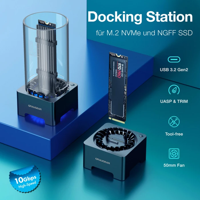 Graugear G-M2DK-AC-10G, M.2 NVMe Dockingstation, USB-C 3.1
