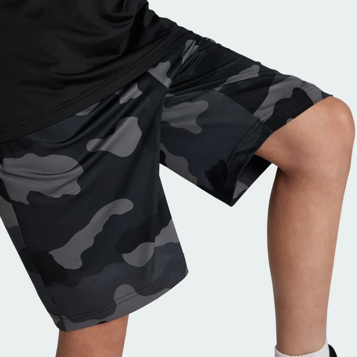 adidas Train Essentials Seasonal Print Shorts schwarz (Junior)