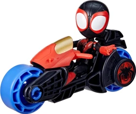 Hasbro Marvel Spidey and His Amazing Friends - Miles Morales mit Motorrad