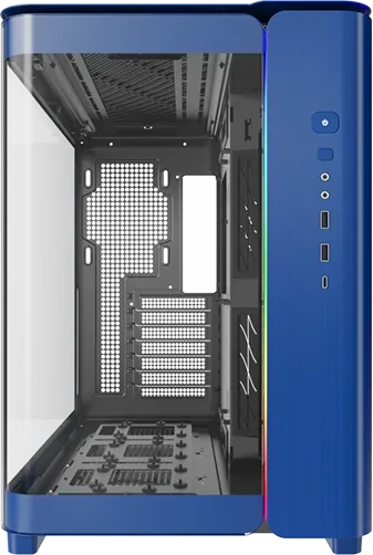 Montech King 95 Prussian Blue, blau, Glasfenster