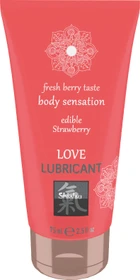 HOT Shiatsu Fresh Berry Taste Body Sensation Strawberry Gleitgel, 75ml