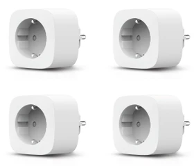 Bosch Zwischenstecker Kompakt BSP-FZ2 [+M], 3680W, Typ F, Smart-Steckdose, 4er-Pack (8750003109)