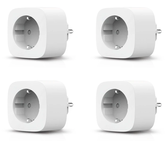 Bosch Zwischenstecker Kompakt BSP-FZ2 [+M], 3680W, Typ F, Smart-Steckdose, 4er-Pack