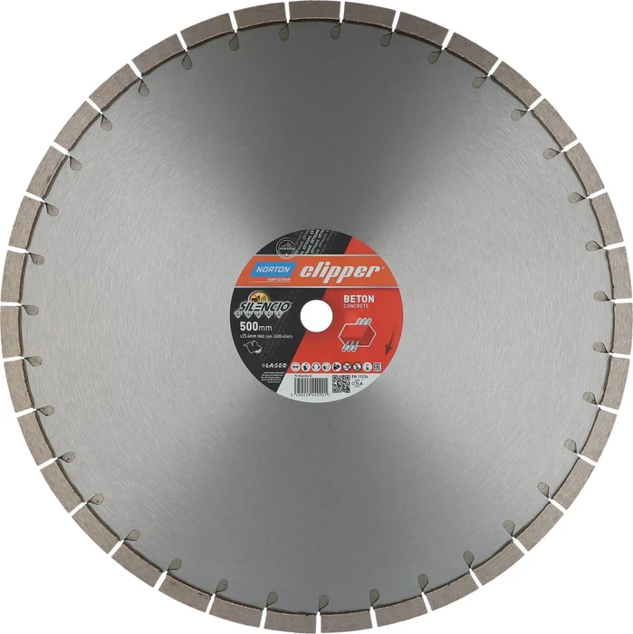 Norton Clipper Extreme Beton Silencio Diamanttrennscheibe, 500x3.2x25.4mm, 1 Stück