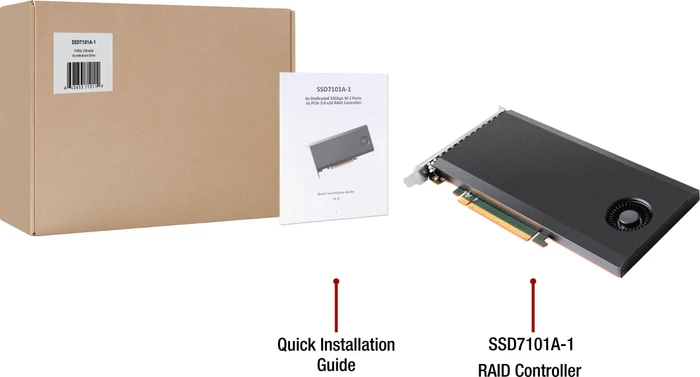 HighPoint NVMe RAID Controller, PCIe 3.0 x16