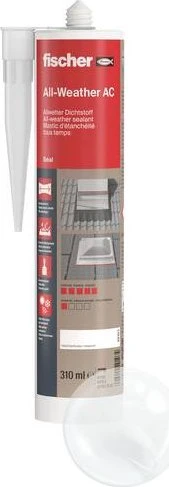 fischer AC Allwetterdichtstoff transparent, 310ml (049103)