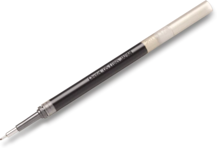 Pentel EnerGel Roller Pen LRN5-AX, Tintenrollermine 0.25mm (0.5mm Ball) schwarz, 12er-Pack