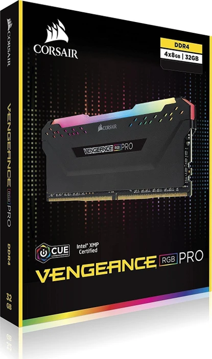 Corsair Vengeance RGB PRO schwarz UDIMM 128GB Kit, DDR4-3000, CL16-20-20-38