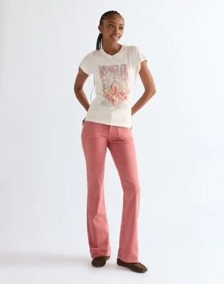 Wrangler Flare Jeans washed red (Damen)
