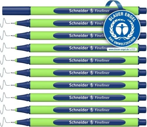 Schneider Line-Up Tintenroller (Mine) mystic blue/grün, 10er-Pack