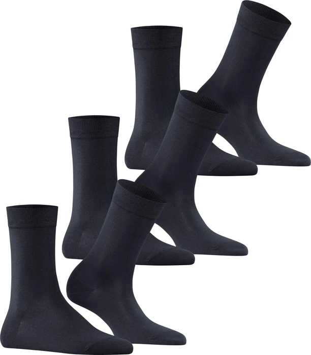 Falke Cotton Touch Socken dark navy, 3 Paare (Damen)