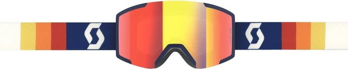 Scott Shield retro blue/enhancer red chrome
