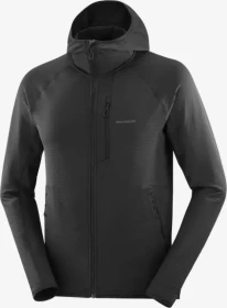 Salomon Essential Lightwarm Hooded Jacke deep black (Herren)