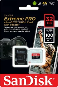 SanDisk Extreme PRO R170/W90 64GB Kit, UHS-I U3, A2, Class 10