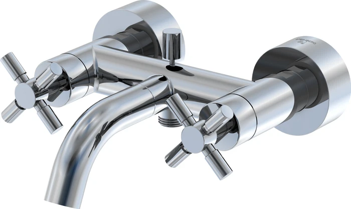 Steinberg Serie 250 Wanne/Brause-Zweigriffarmatur 1/2 brushed gold