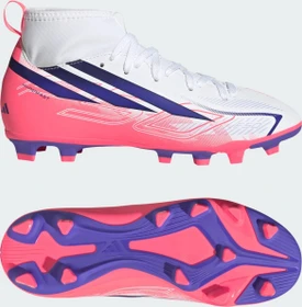 adidas F50 Hyperfast Club Mid FG/MG cloud white/solar purple/solar turbo (Junior)