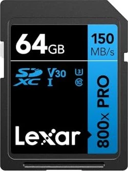 Lexar BLUE Series 800x PRO, SD UHS-I U1 / UHS I U3, V10 / V30