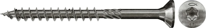 fischer PowerFast FPF-ST A2P 100 T30 Spanplattenschraube, 6x100mm, 100 Stück