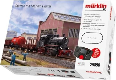 Märklin - Spur H0 Digital-Startpackung - Güterzug mit BR 89.0
