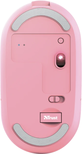 Trust Puck Wireless Mouse rosa, USB/Bluetooth