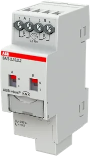 ABB SA/S2.10.2.2 Schaltaktor 2-fach, 230V, 10A, 2TE REG, Schaltaktor