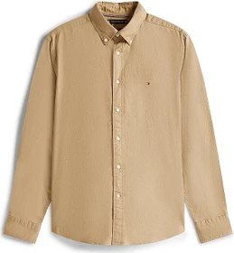 Tommy Hilfiger Flex Regular Fit Flanell Hemd langarm coastal taupe (Herren)