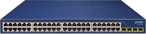 Planet GSW Rackmount Gigabit Switch, 48x RJ-45, 4x SFP, 370W PoE+