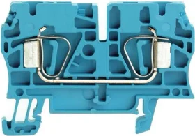 Weidmüller ZDU 4 BL Durchgangs-Reihenklemme, Zugfederanschluss, 4 mm², 800 V, 32 A, blau