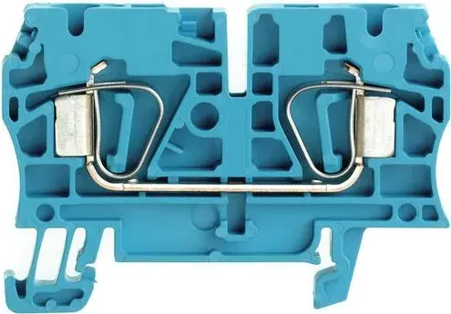 Weidmüller ZDU 4 BL Durchgangs-Reihenklemme, Zugfederanschluss, 4 mm², 800 V, 32 A, blau