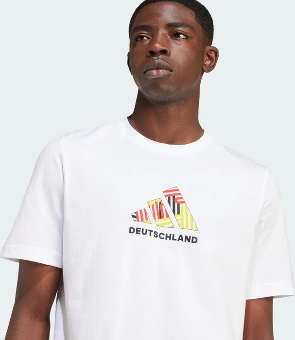 adidas Germany Football Fan Graphic T-Shirt kurzarm weiß (Herren)