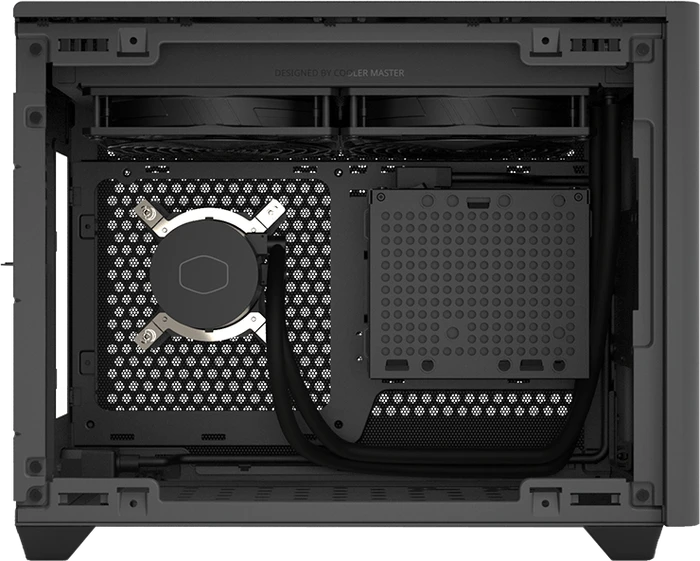 Cooler Master MasterBox NR200P Max, schwarz, Glasfenster, Mini-ITX, 850W, UK-Version