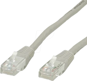 Value Patchkabel, Cat6, U/UTP, RJ-45/RJ-45, 1m, grau