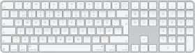 Apple Magic Keyboard mit Touch ID und Ziffernblock für Mac mit Apple Chip (USB-C), weiß/silber, USB/Bluetooth, SE (MXK73S/A)