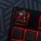 Ducky x Hot Keys Project Ducky League Keycap Dark Edition - Rocket, Kunstharz (Resin), rot/grau/schwarz, 1 Taste Vorschaubild