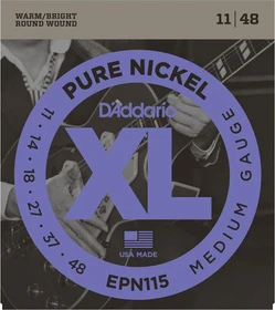 D'Addario XL Pure Nickel Medium Blues / Jazz Rock