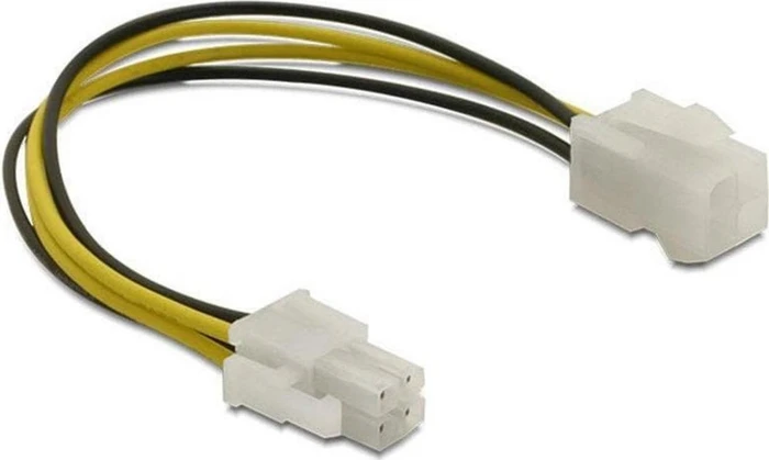 DeLOCK 4-Pin P4 female auf 4-Pin P4 male Adapter 15cm