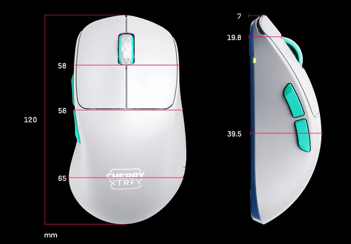 Cherry Xtrfy M64 Wireless weiß, USB