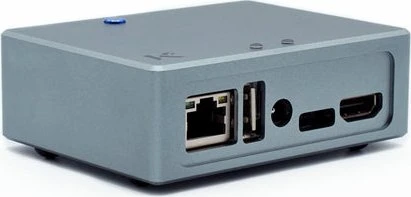 KKSB Aluminiumgehäuse für Odroid XU4, grau/schwarz