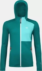 Ortovox Fleece Hoody Funktionsjacke pacific green (Damen)