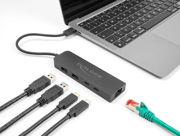 DeLOCK USB Type-C 2.5G USB-Hub, USB-C 3.1 [Stecker]