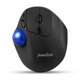 Perixx PERIPRO-801 Ergonomic Trackball Mouse, schwarz, Bluetooth