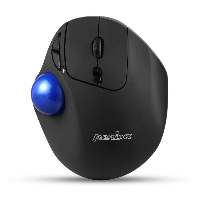 Perixx PERIPRO-801 Ergonomic Trackball Mouse, schwarz, Bluetooth