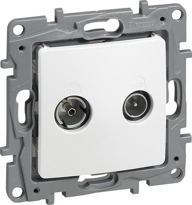 Legrand Durchgangsdose 14dB, ultraweiß (664561)