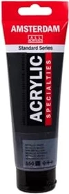 Royal Talens Amsterdam Standard Series Acrylfarbe, metallic schwarz, 120ml