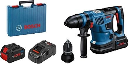 Bosch Professional GBH 18V-34 CF BITURBO Akku-Bohr-/Meißelhammer inkl. Koffer + 2 Akkus 5.5Ah